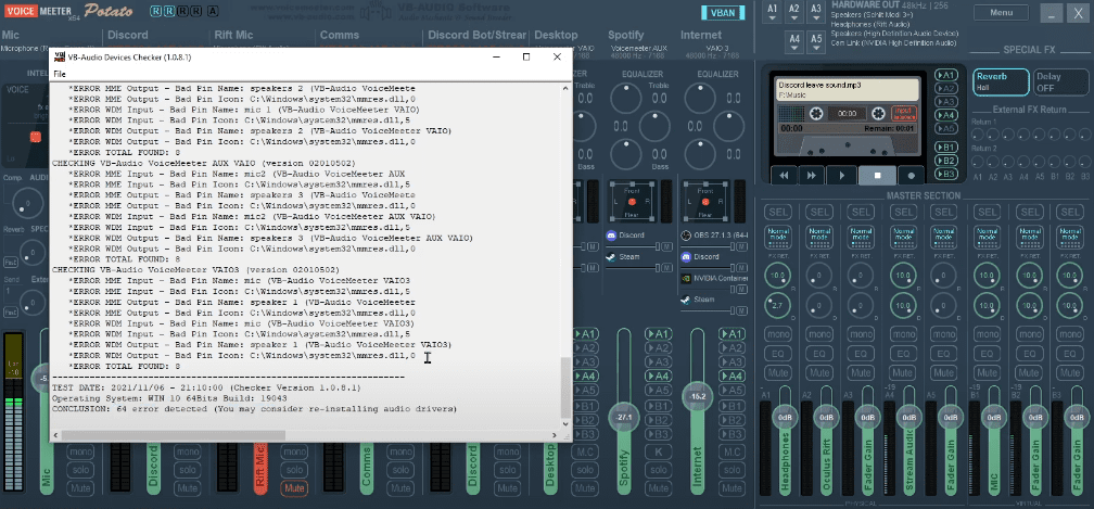 如何修复VoiceMeeter不良音频驱动程序的安装和PIN名称错误