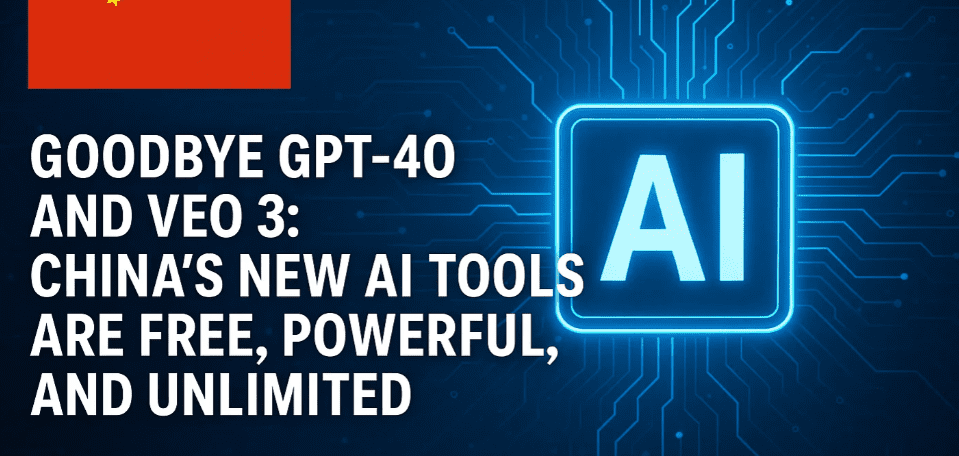 再见GPT-4O和VEO 3：中国的新AI工具是免费的，强大的，无限的