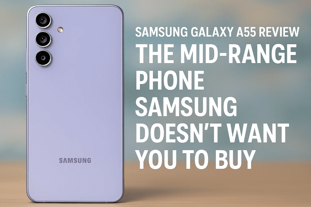 三星Galaxy A55评论：中档电话三星不希望您购买