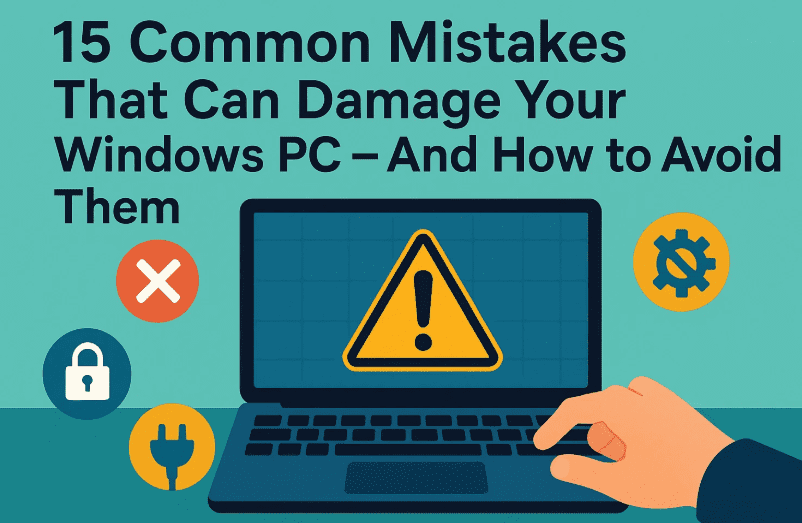 可能损坏 Windows PC 的 15 个常见错误 - 以及如何避免它们 - 极客技巧