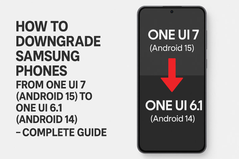 如何將三星手機從一個UI 7（Android 15）降低到一個UI 6.1（Android 14）