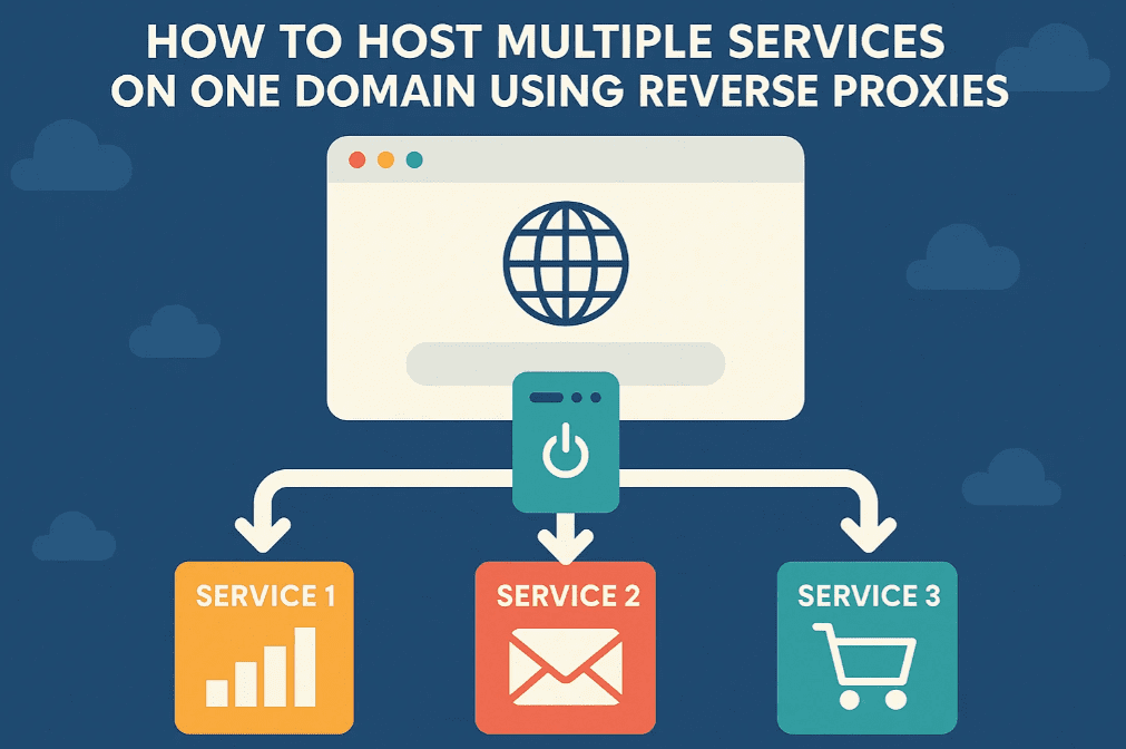 如何使用反向代理在一個域上託管多個服務（2025 Homelab和自我託管指南）