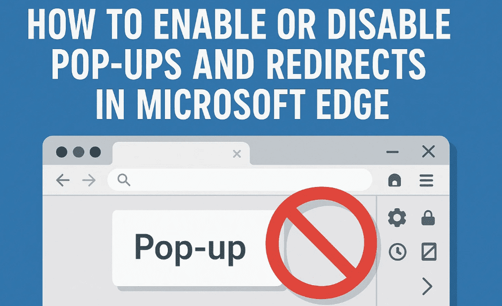 如何在Microsoft Edge中啟用或禁用彈出窗口和重定向（2025桌面指南）