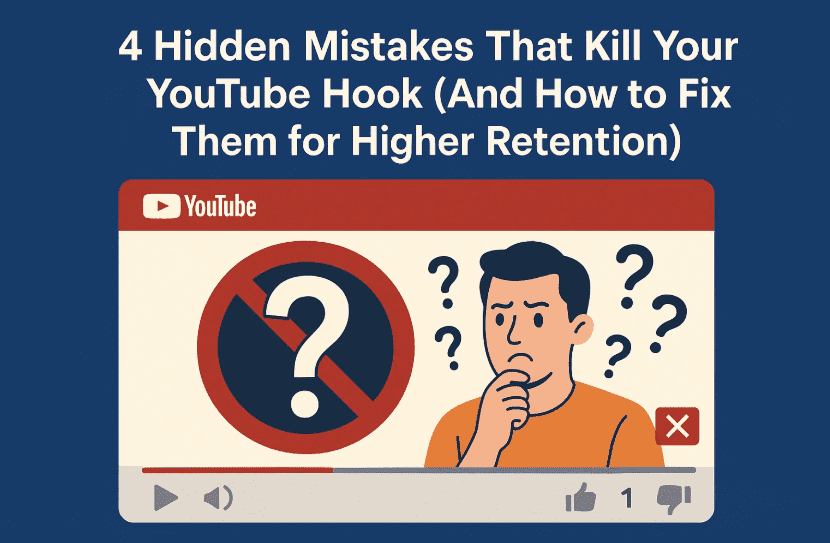 4个杀死YouTube挂钩的隐藏错误（以及如何修复它们以获得更高的保留）