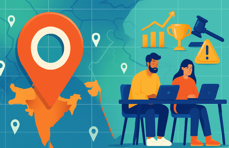 地图我的印度的鼓舞和动荡的旅程：从数字地图梦想到有争议的未来