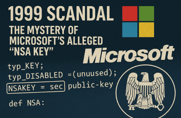 📰1999年丑闻：微软所谓的“ NSA钥匙”的奥秘