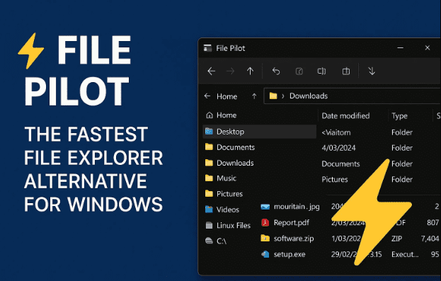 ⚡文件飞行员：Windows最快的文件资源管理器替代方案