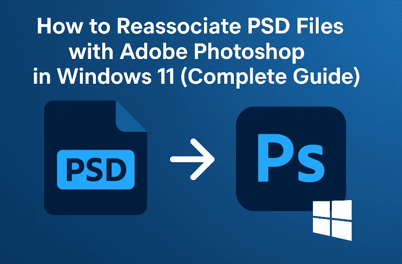 🎨如何與Windows 11中的Adobe Photoshop重新關注PSD文件（完整指南）