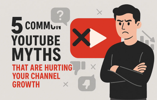 ❌5个普通的YouTube神话,这些神话伤害了您的频道增长
