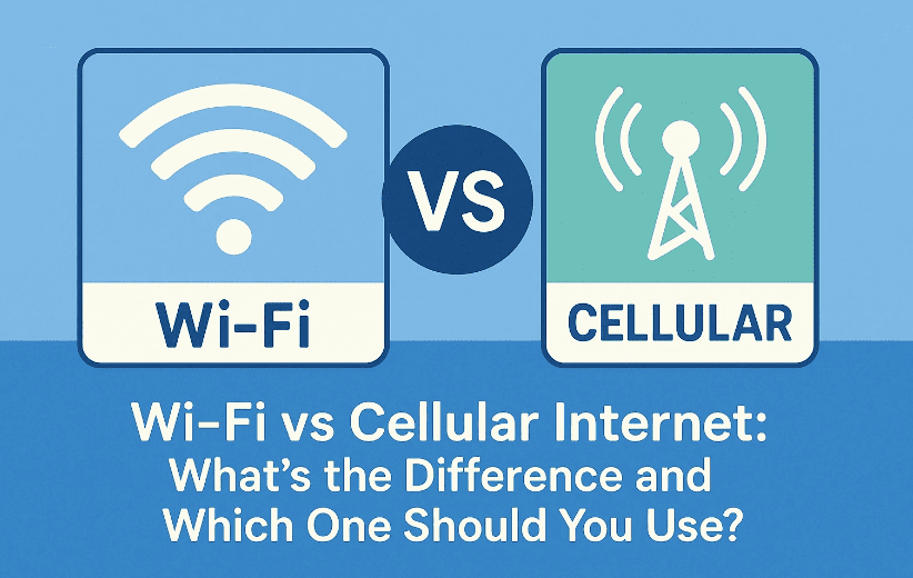 Wi-Fi vs Cellular Internet：您应该使用什么区别？