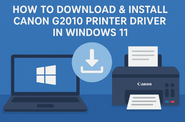 🖨️如何在Windows 11中下载和安装Canon G2010打印机驱动程序（分步指南）