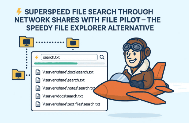 通过文件飞行员进行网络共享