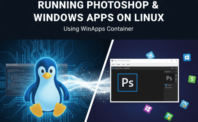 使用 WinApps 容器在 Linux（或任何 Windows 应用程序）上运行 Photoshop
