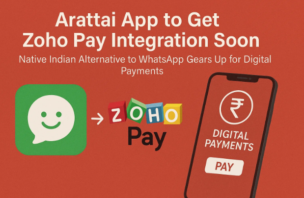 Arattai 應用程序即將與 Zoho Pay 集成