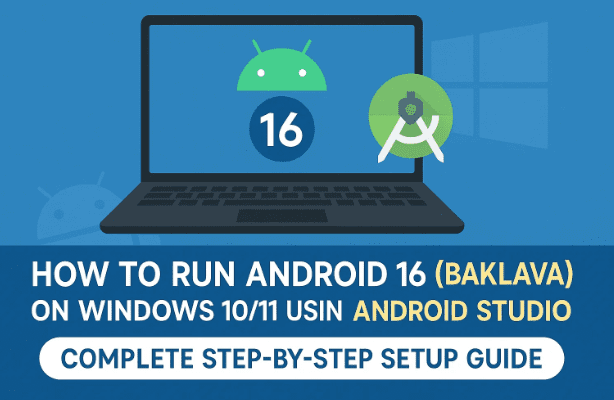 💻 如何使用 Android Studio 在 Windows 10/11 上运行 Android 16 (Baklava)