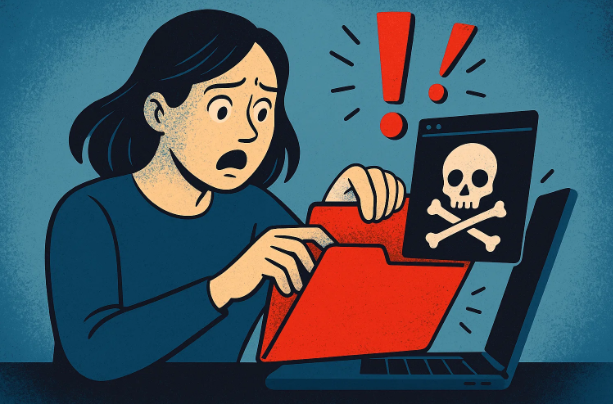 我打開了一個可疑文件