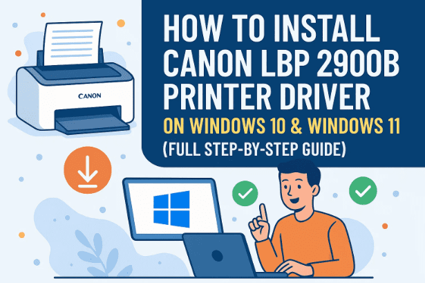 🖨️ 如何在 Windows 10 和 Windows 11 上安装 Canon LBP 2900B 打印机驱动程序（完整分步指南）