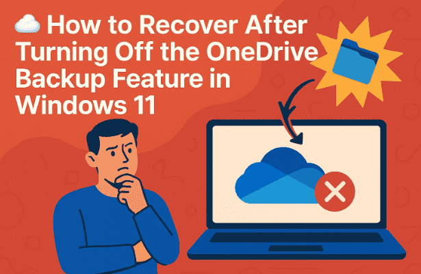 ☁️ 在 Windows 11 中关闭 OneDrive 备份功能后如何恢复