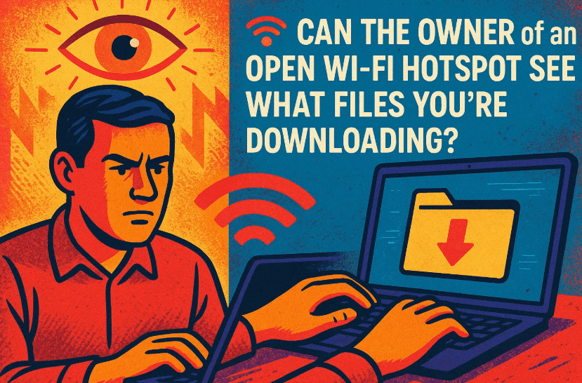🛜 开放 Wi-Fi 热点的所有者可以看到您正在下载哪些文件吗？