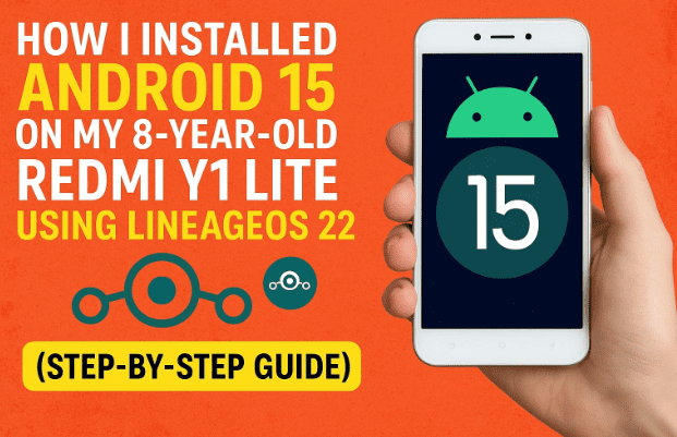我如何使用 LineageOS 22 在我已经用了 8 年的 Redmi Y1 Lite 上安装 Android 15（分步指南）