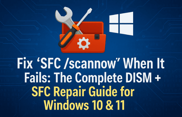 🧰 修復“SFC /scannow”失敗：適用於 Windows 10 和 11 的完整 DISM + SFC 修復指南