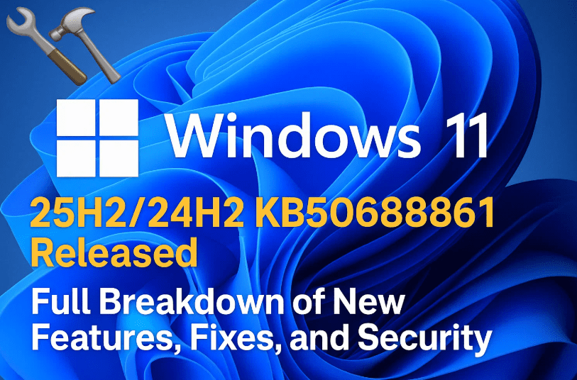 🛠️ Windows 11 25H2/24H2 KB5068861 发布