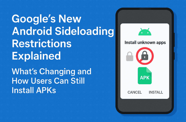 📺 Google 新的 Android 侧载限制说明：发生了什么变化以及用户如何仍然可以安装 APK