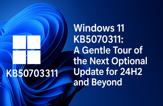 Windows 11 KB5070311：24H2 及以后的下一个可选更新的简要介绍