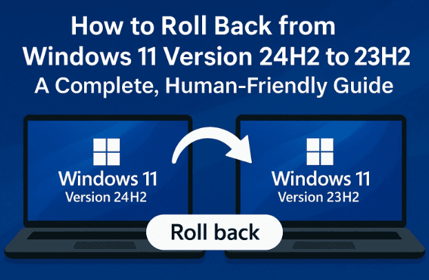如何从 Windows 11 版本 24H2 回滚到 23H2：完整、人性化的指南