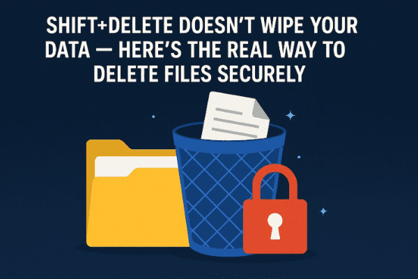 Shift+Delete 不会擦除您的数据