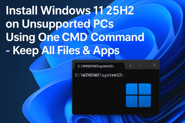 使用一个 CMD 命令在不受支持的电脑上安装 Windows 11 25H2 