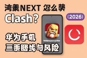 鸿蒙 NEXT 怎么装 Clash？华为手机三条路线与风险（2026）