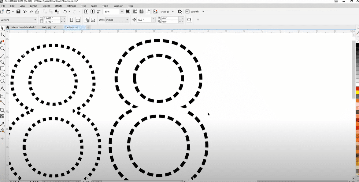 CorelDRAW 提示：在數字 8 上創建點劃線 - 极客技巧